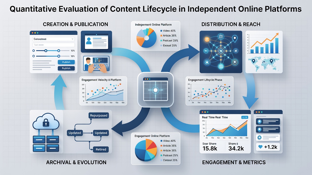 Dashboard screenshot illustrating quantitative metrics for content updates and retirement decisions